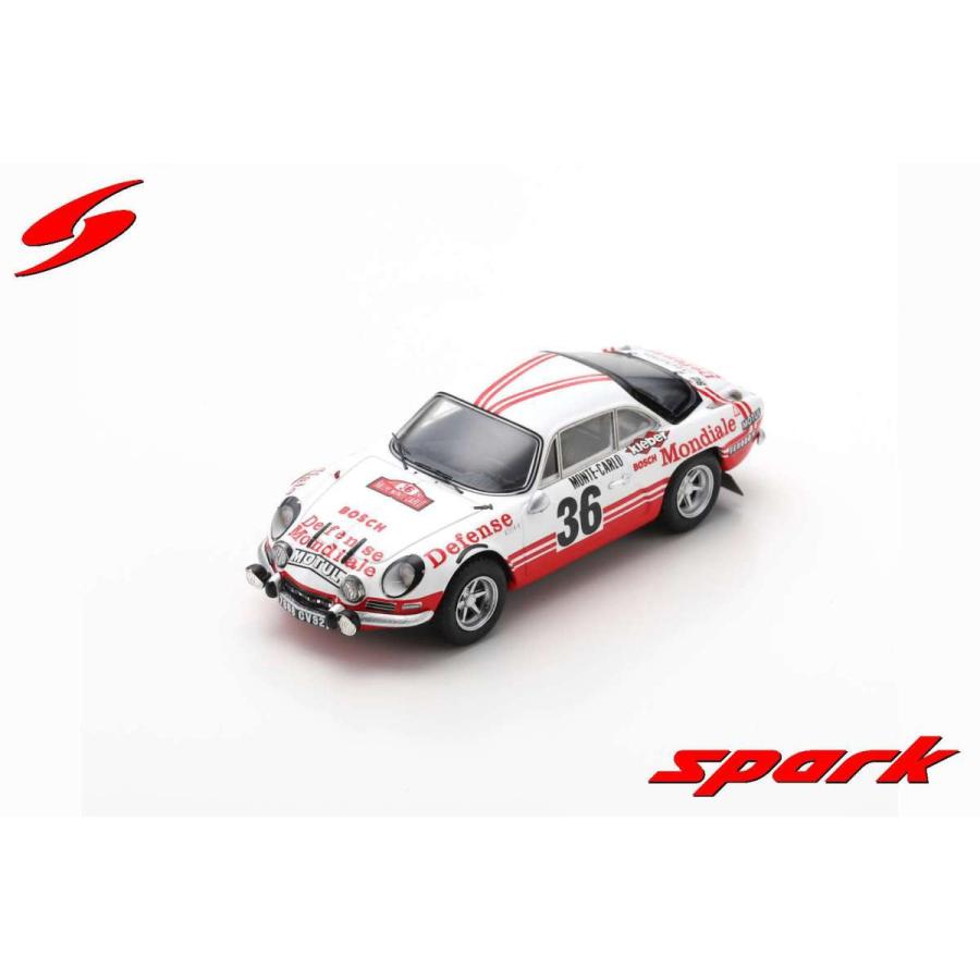 Spark 1/43 (S6111) Alpine A110 #36 Monte Carlo Rally 1973