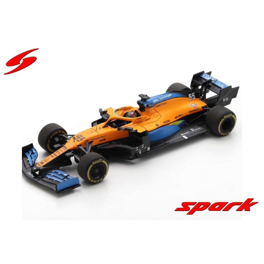 スパークモデル - Spark 1/43 (S6481) McLaren MCL35 #55 MCLAREN F1 TEAM 2ND ITALIAN GP 2020 CARLOS SAINZ JR. ミニカー-ゲーム、おもちゃ-模型、プラモデル