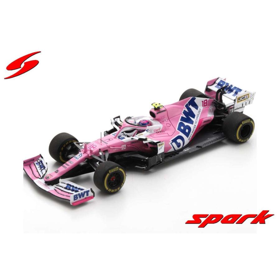 Spark 1/43 (S6482) BWT RACING POINT RP20 #18 BWT RACING POINT F1 TEAM 3RD ITALIAN GP 2020 LANCE STROLL