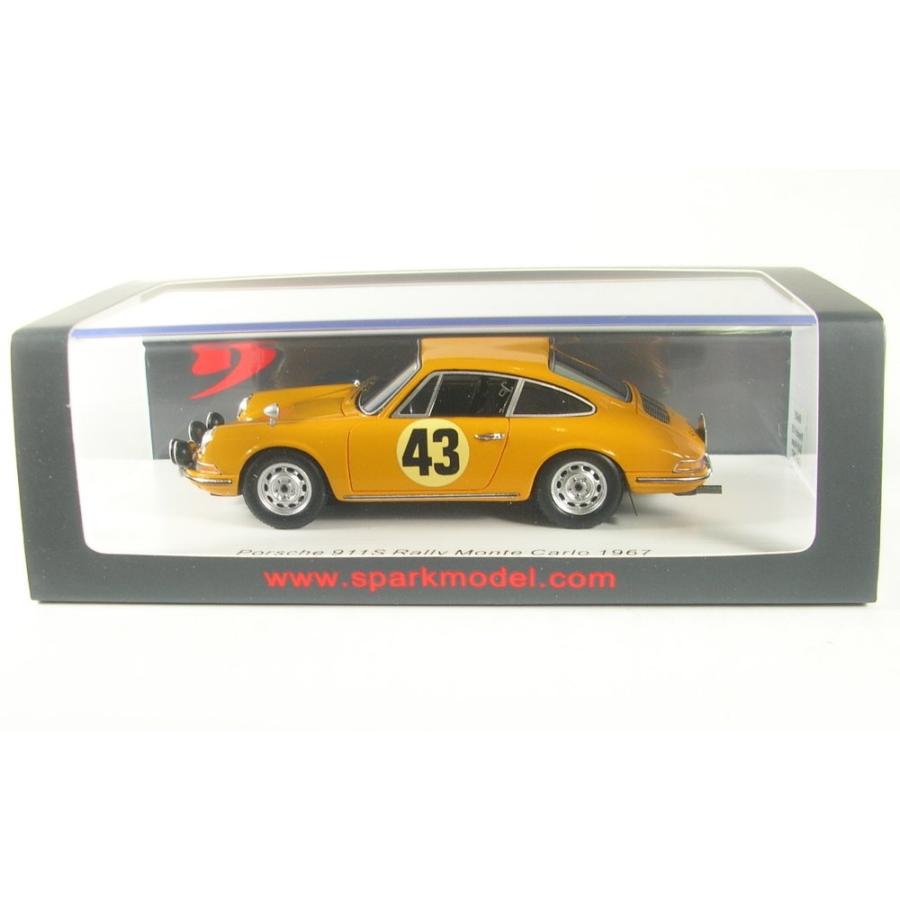 Spark 1/43 (S6605) Porsche 911S #43 Rally Monte Carlo 1967の画像