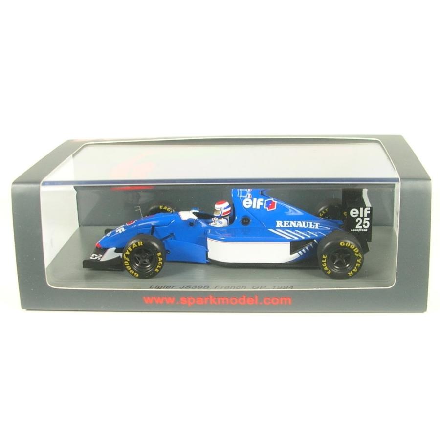 LIGIER JS39B ERIC BERNARD 1994 N.25 DNF FRENCH GP 1:43 Spark Model
