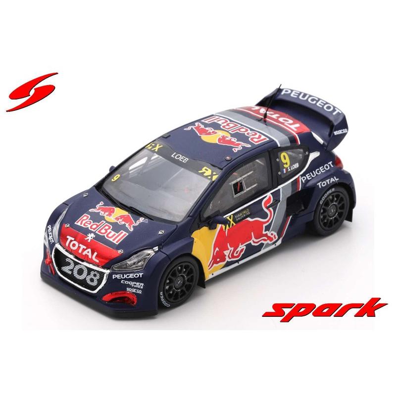 Spark 1/43 (S7804) Peugeot 208 WRX #9 Winner Rd.3 World RX of Belgium 2018