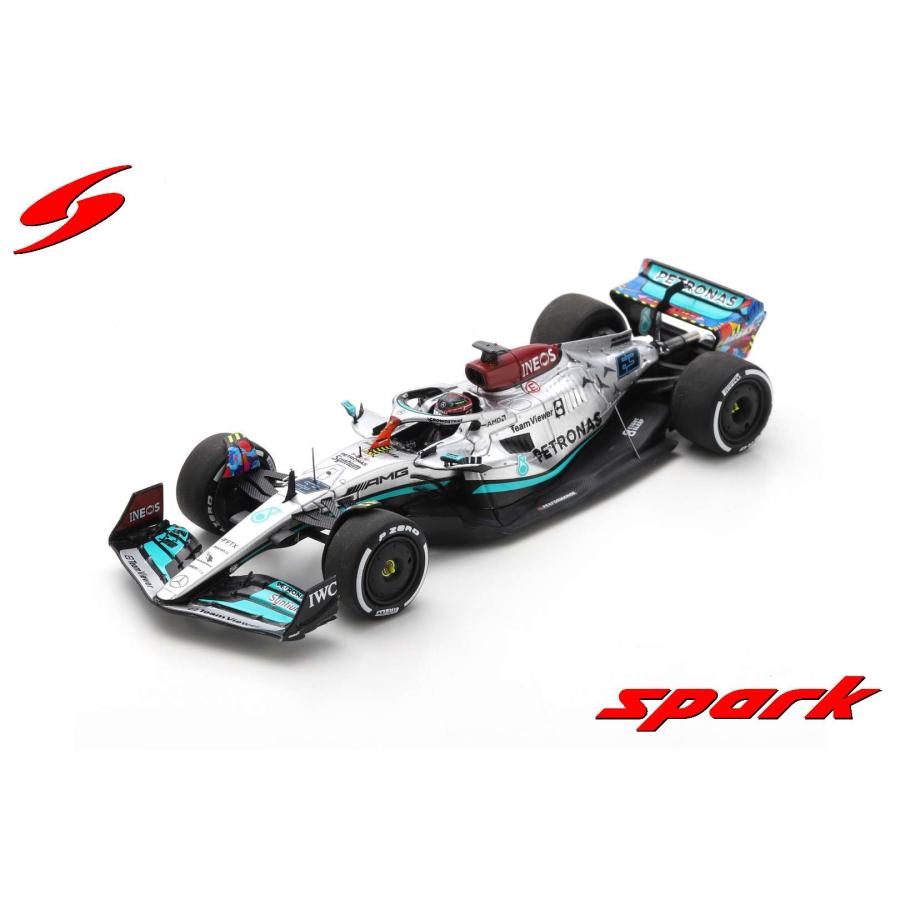 スパーク別注 1/43 メルセデス W13 2022ブラジルGP ラッセル初優勝 2022 F1 Mercedes W13 #63 George Russell Brazil GP 1st Win Spark 1