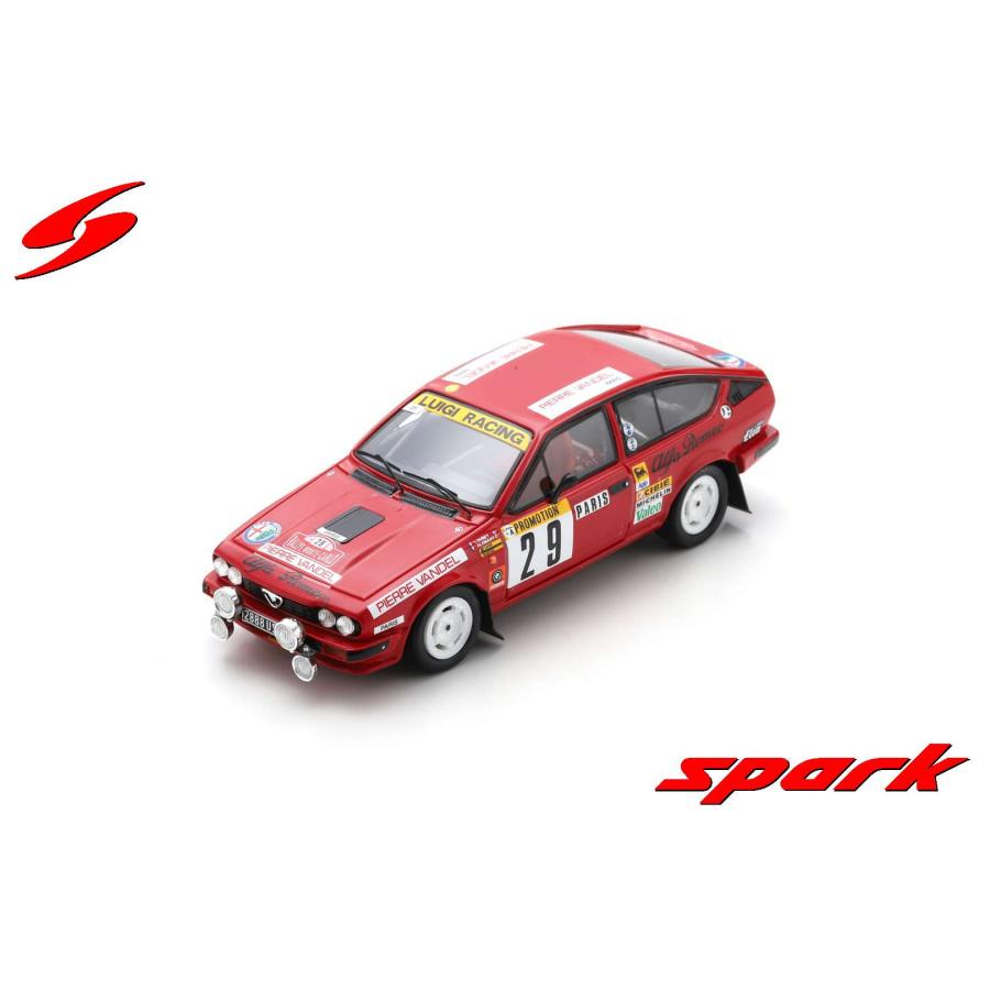 スパークモデル Spark 1/43 (S9354) Alfa Romeo GTV6 #29 15th Rally