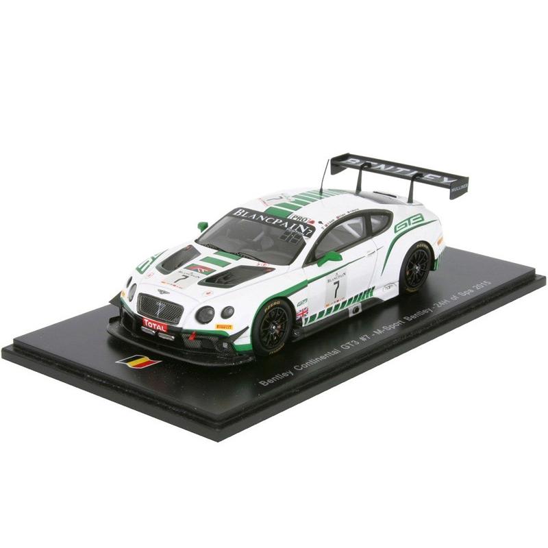 Spark 1/43 (SB109) Bentley Continental GT3 #7 24H Spa 2015