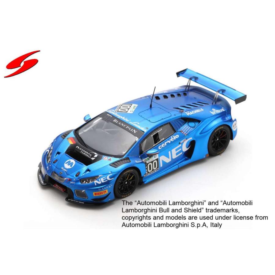 Spark 1/43 (SB291) Lamborghini Huracan GT3 #100 24h Spa 2016 Attempto-racing