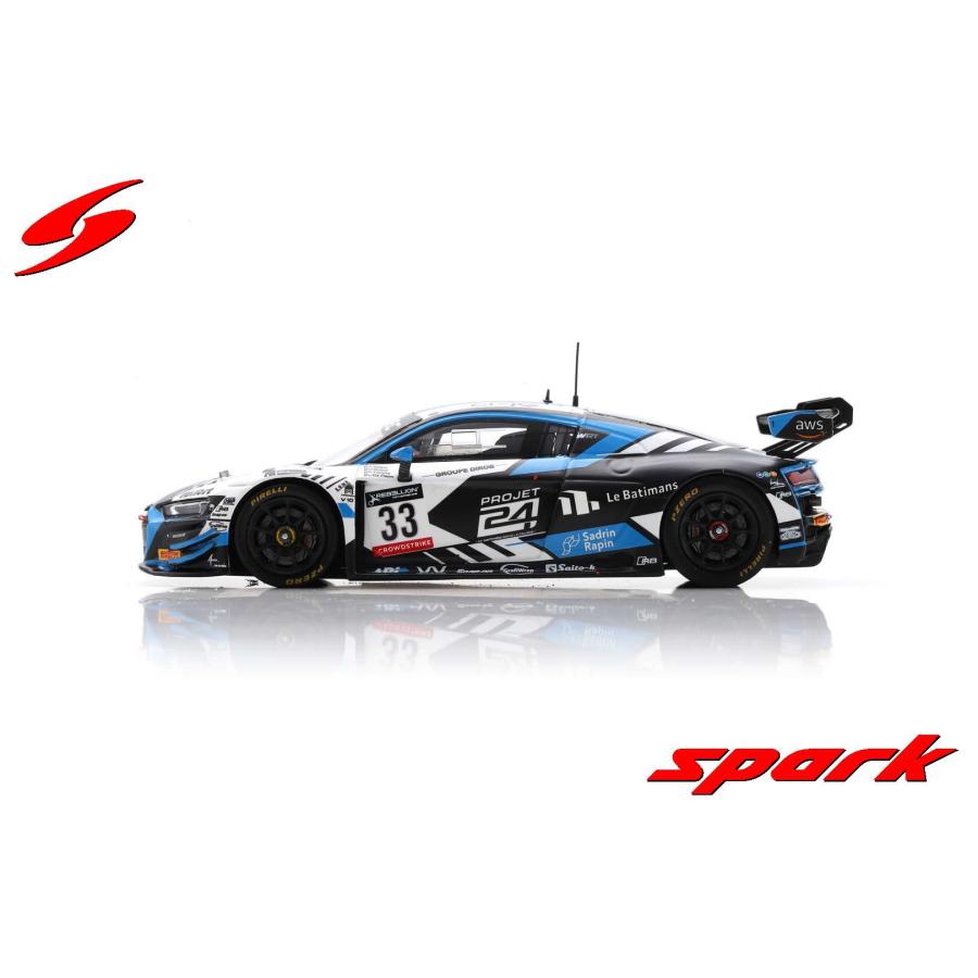 Spark製　Audi R8 LMS アイスシルバー　2016年　ロードカー Spark製 Audi R8 LMS アイスシルバー 2016年 ロードカー Spark製