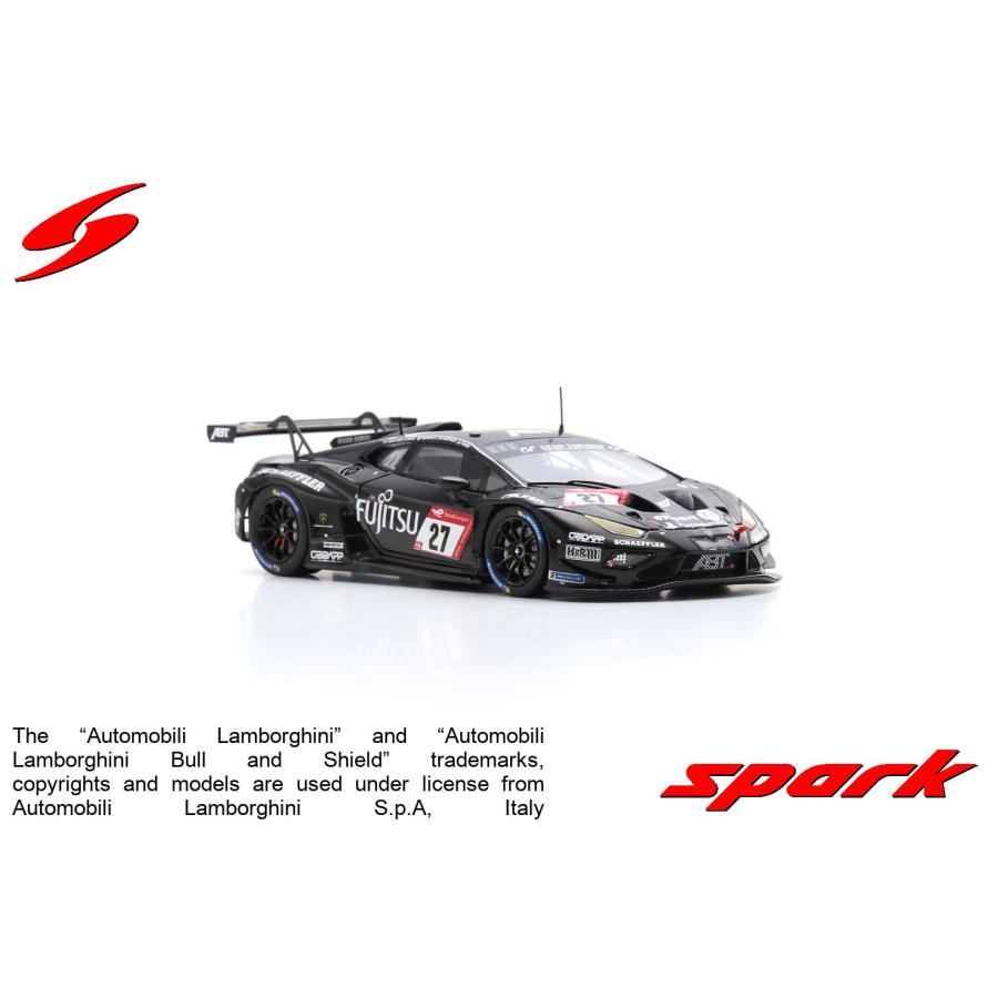 Spark 1/18 Lamborghini Huracan GT3 Evo2 #27 Nürburgring 2023 + Vitrine