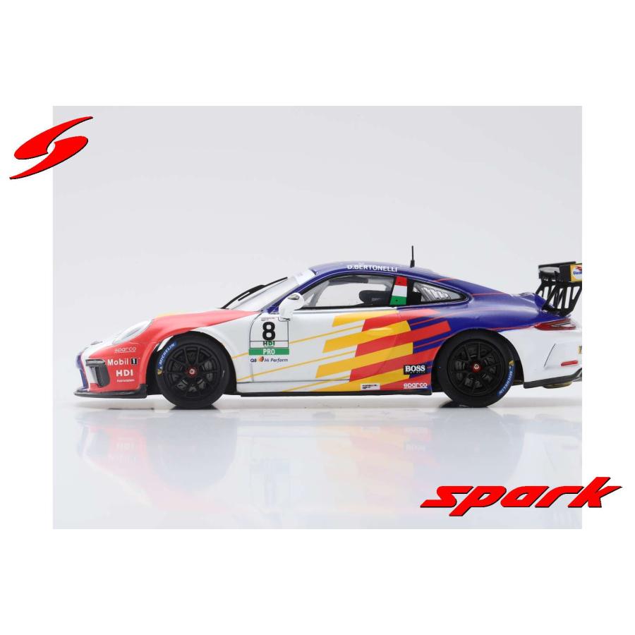 Spark 1/43 (SI009) Porsche 911 GT3 Cup #8 Dinamic Motorsport Winner Monza Porsche Carrera Cup Italia 2019の画像
