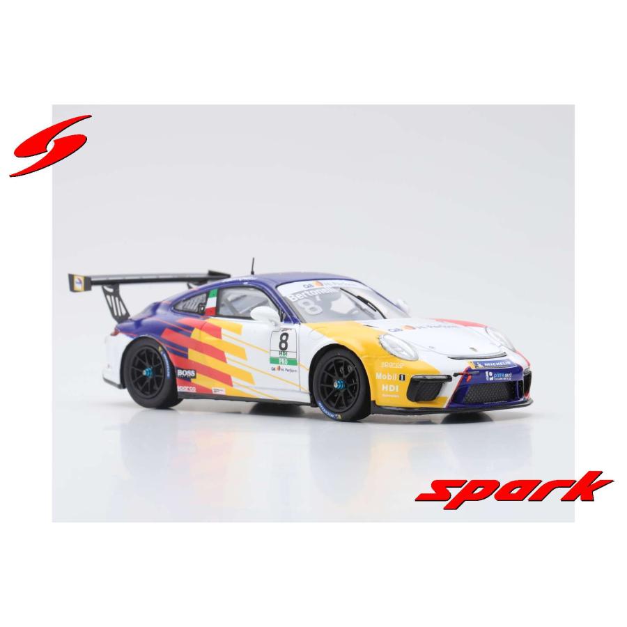 Spark 1/43 (SI009) Porsche 911 GT3 Cup #8 Dinamic Motorsport Winner Monza Porsche Carrera Cup Italia 2019の画像