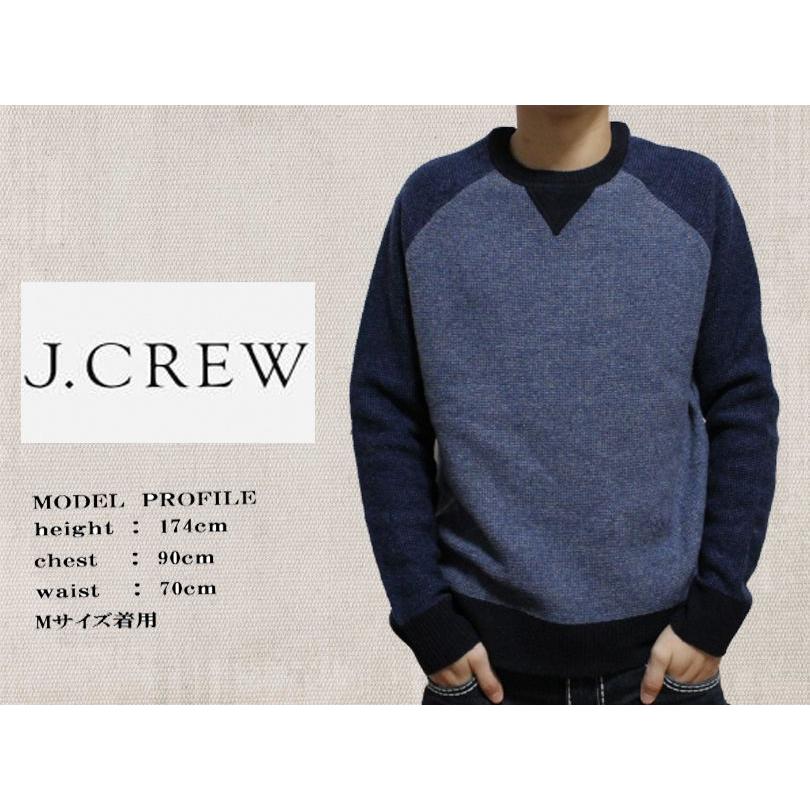 J.CREW（ジェイクルー） 【メンズ Men's】ラグランニット【ブルー