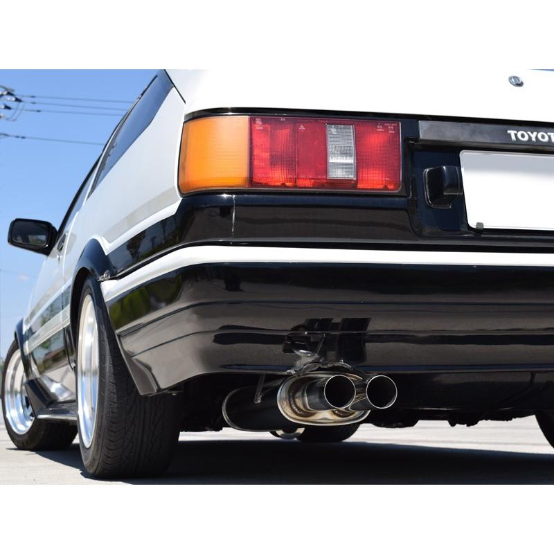 AE86マフラー AE86用デフ上60Φフルチタンマフラー 中間タイコ付き/ AE86