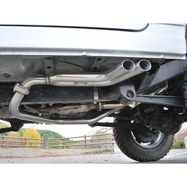 送料無料 決戦サイド出し マフラー ジムニー Ja12 Ja22 2ピース デュアル出し Sg7016 Modello Luxury 通販 Yahoo ショッピング