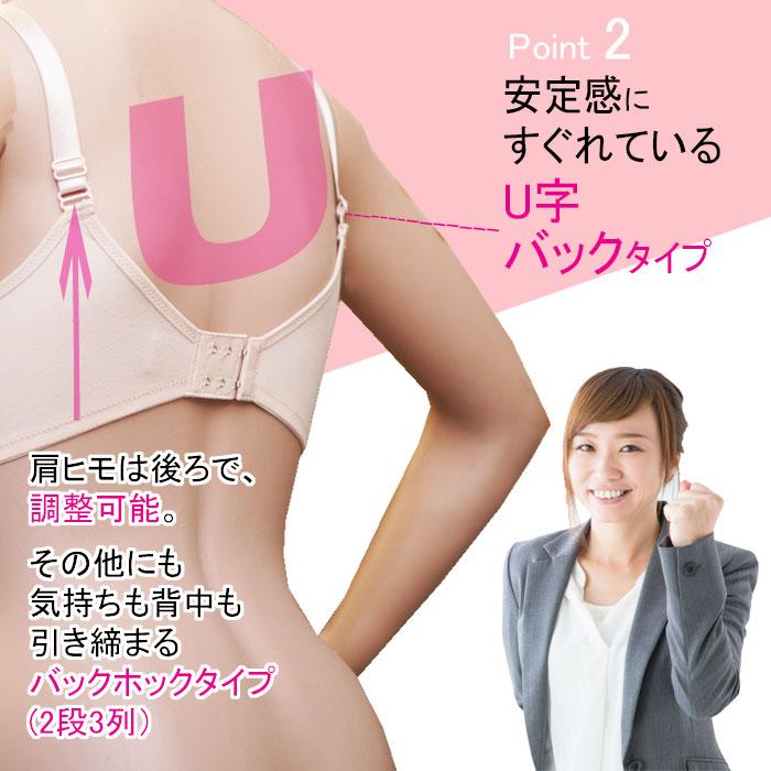 綿100% 弱 ブラ 背中 脇肉 ブラジャー 補正下着 下着  脇肉 胸 ブラ 垂れ 寄せ 上げ はみ肉 脇高 背中 肉 補正 産後 着痩せ レディース | モデルルック | 04