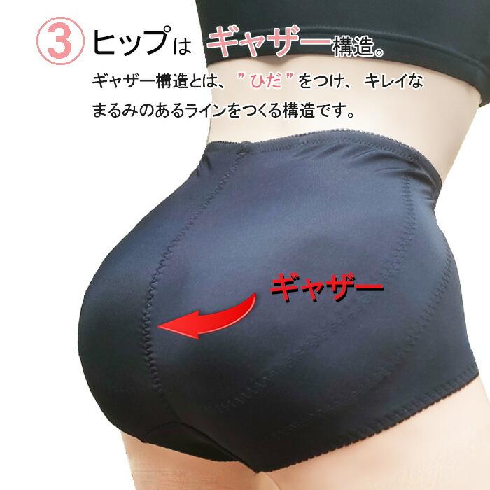 美しい おしり ヒップライン ぽっこりお腹  お腹シェイプガードル ボディメイク スタイルアップ　ショートガードル 補正下着  産後ガードル 骨盤引き締め | モデルルック | 05