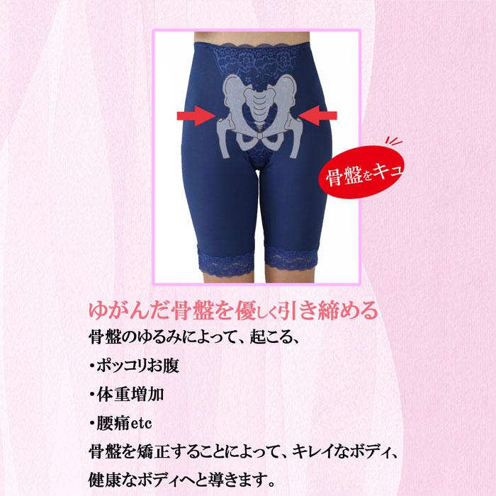 ハイウエスト  ロング ガードル  ソフト  ポッコリお腹  ポッコリ お腹  ヒップアップ　 レディース 補正下着 スタイルアップ 骨盤ガードル きつくない　 | モデルルック | 09