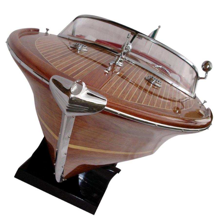 精密級ボート Super Riva Aquarama 木目調 87cmL : 模型帆船
