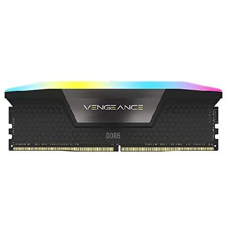 取引 CORSAIR VENGEANCE RGB DDR5 RAM 32GB 7200MHz CL34 メモリ - ブラック (CMH32GX5M2X7200C34)