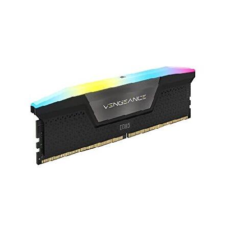 取引 CORSAIR VENGEANCE RGB DDR5 RAM 32GB 7200MHz CL34 メモリ - ブラック (CMH32GX5M2X7200C34)