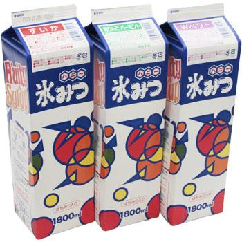 かき氷シロップ 業務用 ハニー 氷蜜 シロップ 1.8L Wベリー オレンジ