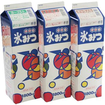 かき氷シロップ 業務用 ハニー 氷蜜 シロップ 1.8L Wベリー オレンジ