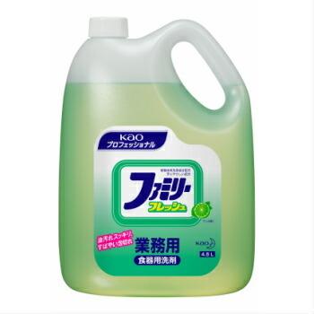花王 ファミリーフレッシュ 4.5L 4本入 1ケース 業務用 洗剤 花王プロフェッショナル 食器用洗剤 詰め替え 液体洗剤 油汚れ Ｋａｏ