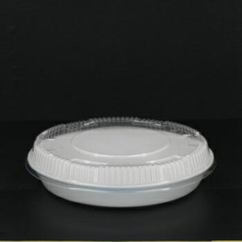 お好み容器 HM-225 透明蓋付 50入 透明 白 お好み焼き容器 業務用