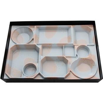 使い捨て仕出し容器 90-60おもひわび/中仕切A白セット 100枚