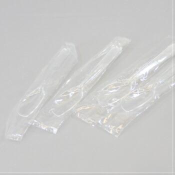 リーフスプーン P105（N） 100本入 単袋入  アイス 個包装 ヨーグルト プラスチック デザート 試食 個別包装 衛生的 105mm クリア 透明｜modern-pro｜02