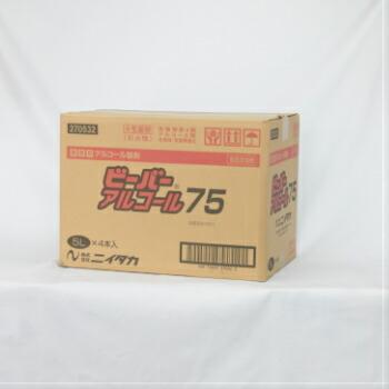ニイタカ ビーバーアルコール75 5L 4本入 日本製 新高 アルコール 製剤 除菌 ウイルス アルコール 消毒液 業務用 除菌液 除菌剤 業務用 | ニイタカ | 01