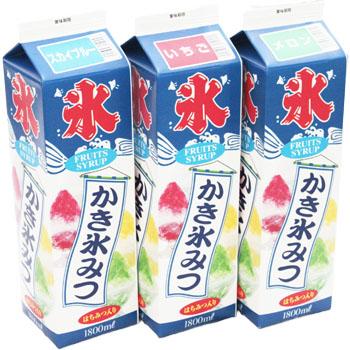 かき氷 シロップ いちご・すいか・マンゴー 1800mlその他８本選んで かき氷 シロップ ミツモト 氷みつ各種 1.8L いちご レモン メロン