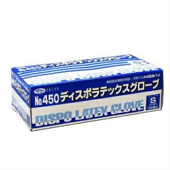 エブノ ディスポ ラテックス グローブ S M L 100枚入 食品衛生法対応