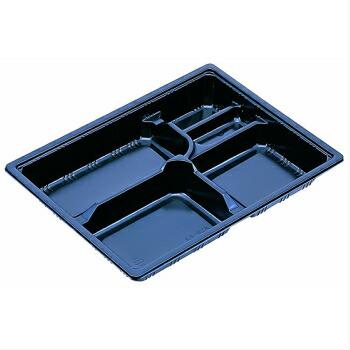 北原産業 弁当容器 業務用 KS-82A黒 透明 平蓋セット 50枚入 幕の内