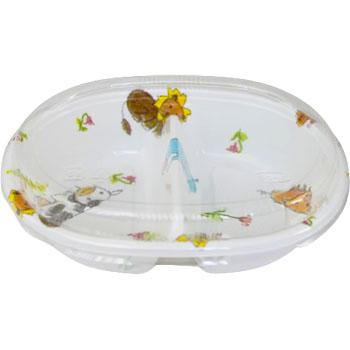 エフピコ 弁当容器 業務用 ミニ-2-B どうぶつ 透明蓋付 50個入
