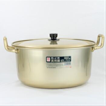 【新品未使用】アカオアルミ しゅう酸実用鍋 45cm（丸棒ハンドル）業務用 アカオアルミ しゅう酸 実用鍋 45cm 日本製 アカオ アルミ 両手鍋