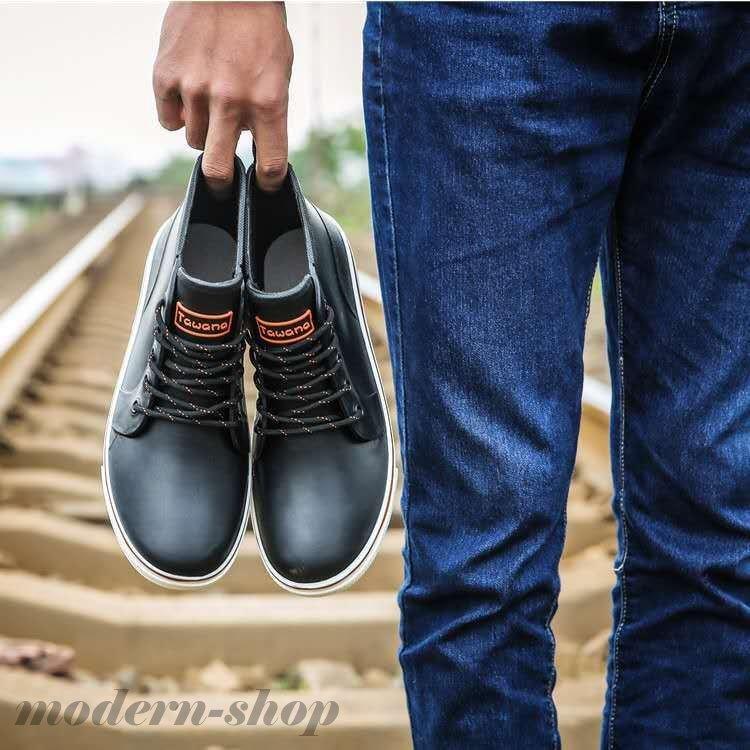 スニーカー風レインブーツ レディース メンズ 完全防水 ハイカット 滑り止め 雨靴 かわいい 梅雨対策 ショート ブーツ レインシューズ 軽量 23cm 27cm Ghsxh02 Yx16 モダンショップ 通販 Yahoo ショッピング