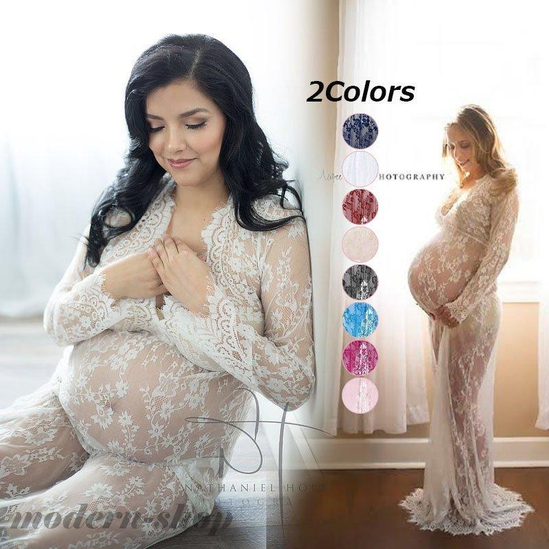 マタニティドレス マタニティフォト マキシワンピ 記念写真 ホワイト ブラック ワンピース マタニティ レース 刺繍 半袖 Vネック おしゃれ フラワー Ghsxh05 Qh モダンショップ 通販 Yahoo ショッピング