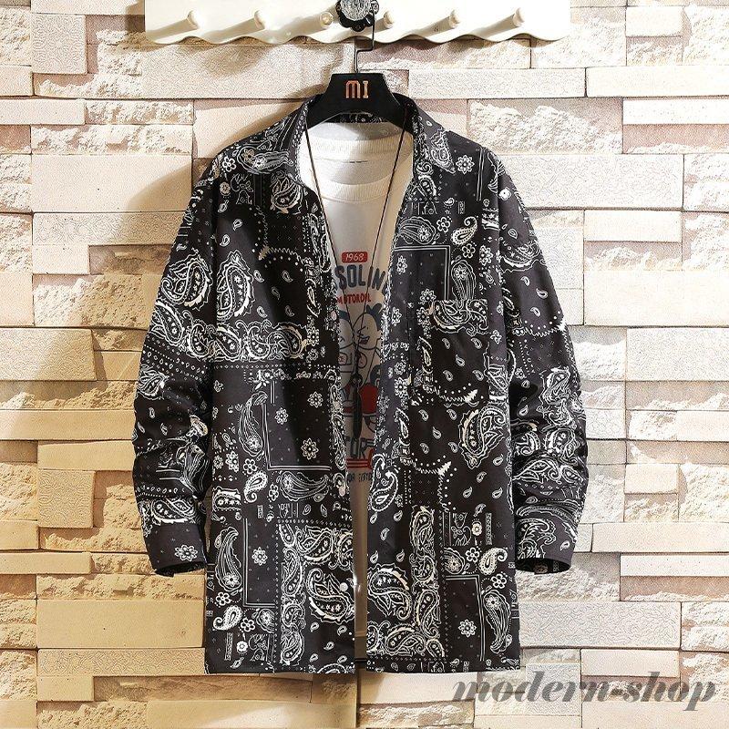 ペイズリー柄 シャツ メンズ 柄シャツ おしゃれ アロハシャツ メンズシャツ 長袖 秋 新作 前開き トップス カジュアルシャツ Ghsxh14 5nmlsh24 モダンショップ 通販 Yahoo ショッピング