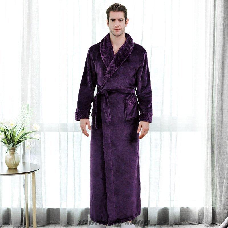 以上節約 フランネル バスローブ ルームウェア ペアガウン メンズ レディース マキシ丈 厚手 暖かい あったか 春秋冬 長袖 風呂上がり もこもこ 大きい 部屋着 単品売り Time4yourself Com