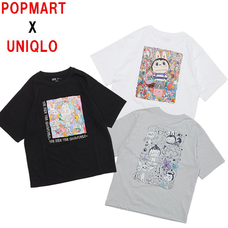 POP MART 即納 ユニクロ POPMART UT コラボ LABUBU Tシャツ