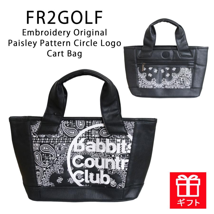 FR2GOLF Embroidery Original Paisley Pattern Circle Logo Cart Bag