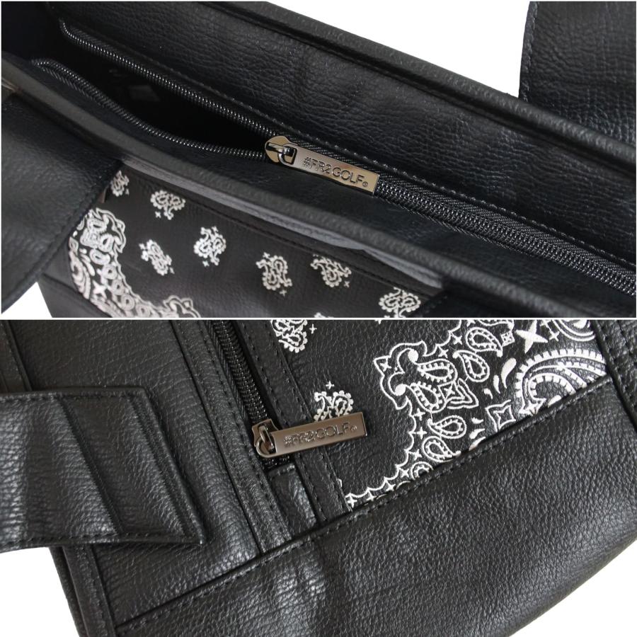 FR2GOLF カードバック　ポーチ FR2GOLF Embroidery Original Paisley Pattern Circle Logo Cart Bag