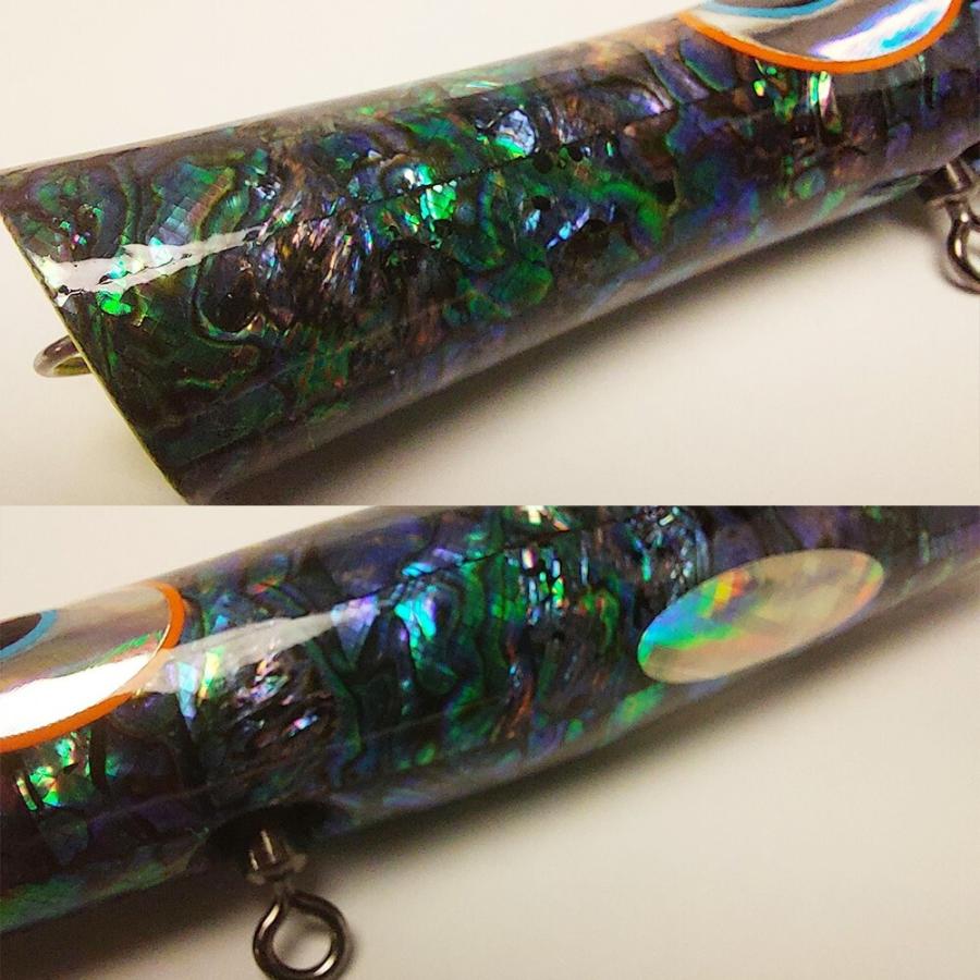 即納 新品 未使用 貝田ルアー トランペット 170 ホワイトアワビ トップ