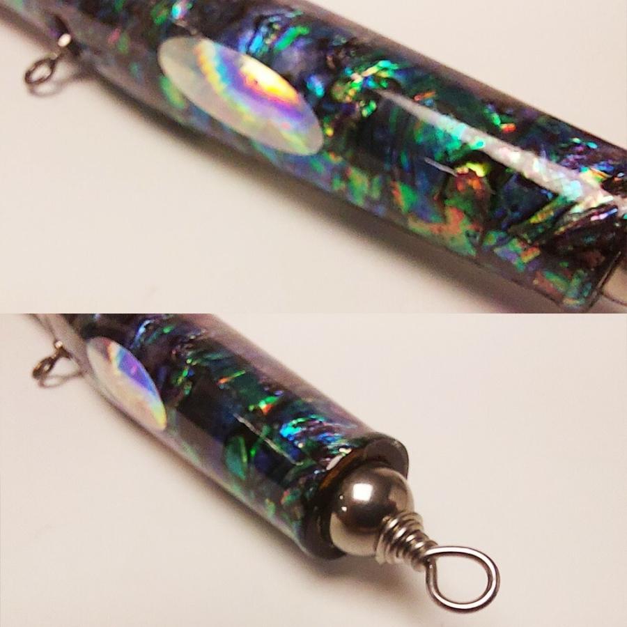 即納 新品 未使用 貝田ルアー トランペット 170 ホワイトアワビ トップ