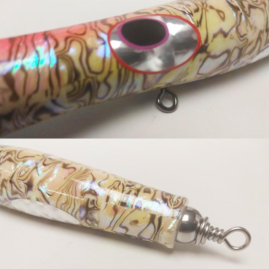 即納 新品 未使用 貝田ルアー トランペット 170 ホワイトアワビ トップ