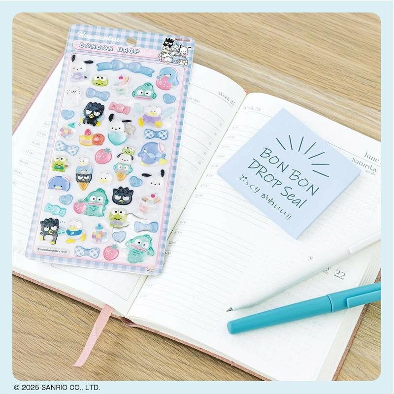 サンスター文具 正規品 サンリオ はぴだんぶい ボンボンドロップシール