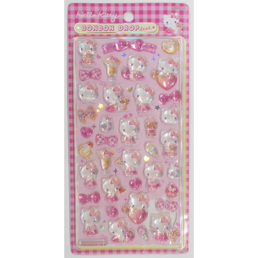 サンリオキャラクターズ ボンボンドロップシール ハローキティ ピンク