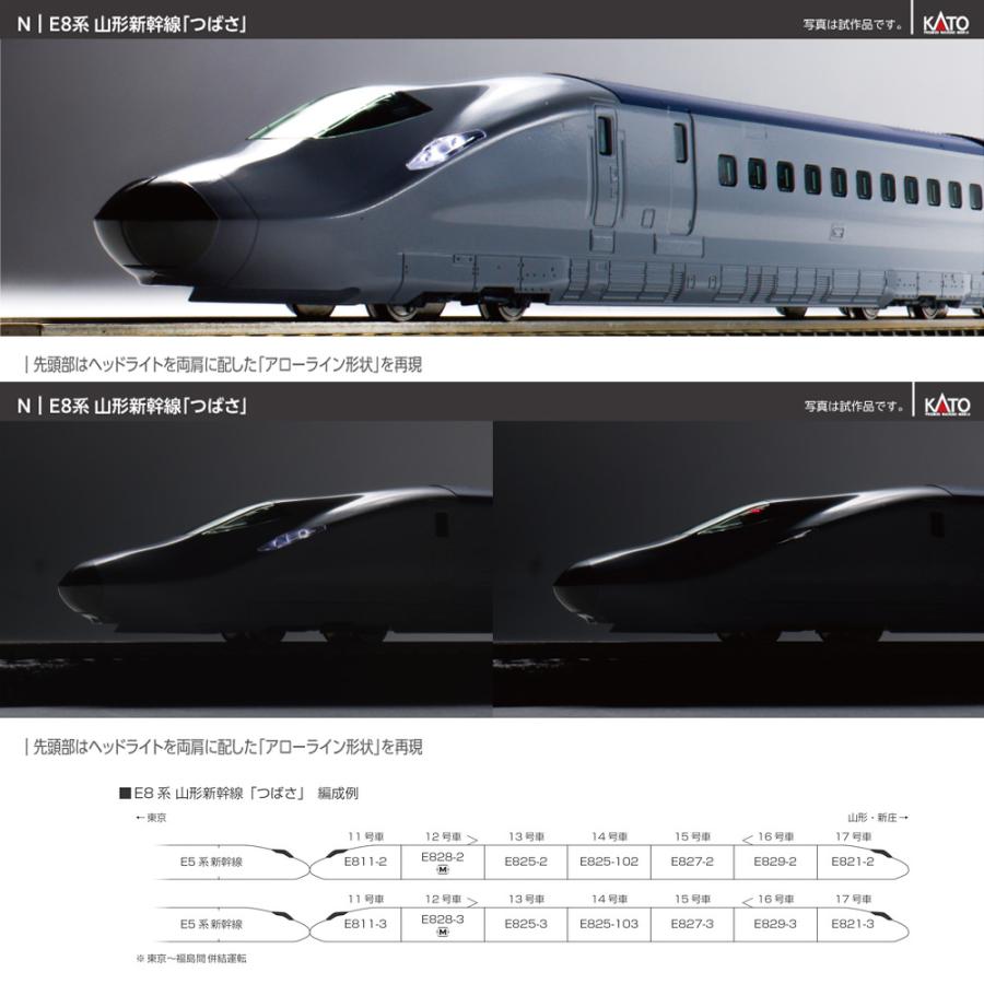KATO E8系 増結セット E8系 山形新幹線 「つばさ」 増結セット (4両) (鉄道模型