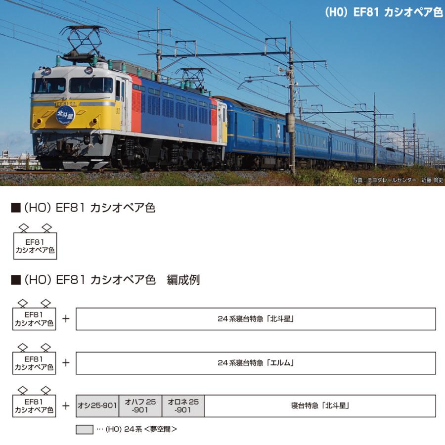 カトー（KATO） 1-326 KATO (HO) JR EF81 カシオペア色 鉄道模型 HO