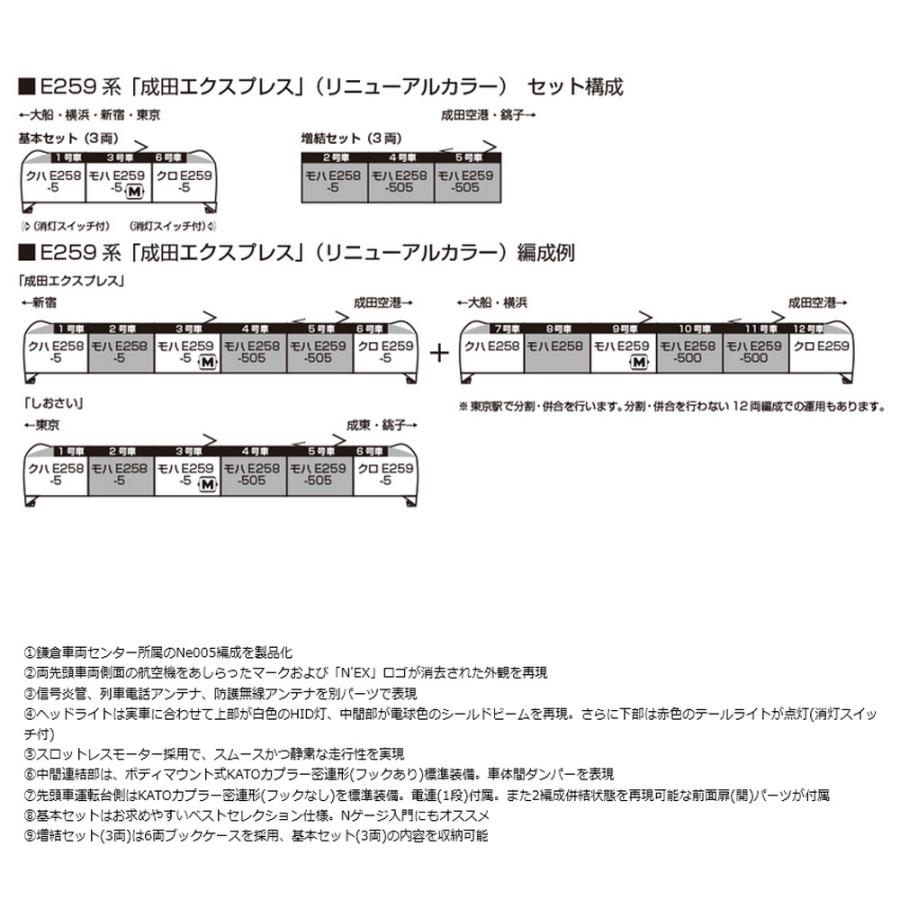 カトー（KATO） 5月予定 10-2170 KATO JR E259系 「成田エクスプレス